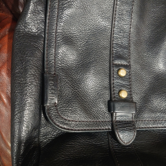 Fossil Travis mens Leather Messenger Bag - Picture 2 of 12